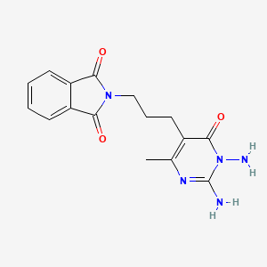 2-[3-(1,2-diamino-4-methyl-6-oxo-1,6-dihydro-5-pyrimidinyl)propyl]-1H-isoindole-1,3(2H)-dione