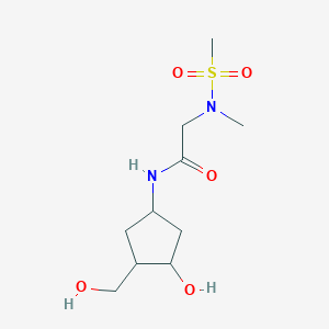 N-(3-hydroxy-4-(hydroxymethyl)cyclopentyl)-2-(N-methylmethylsulfonamido)acetamide