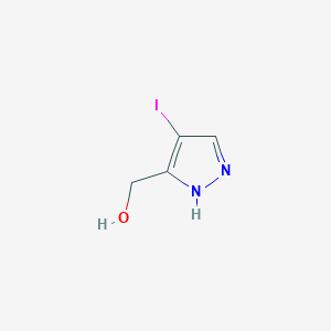 molecular formula C4H5IN2O B2913017 (4-Iodo-1H-pyrazol-3-yl)methanol CAS No. 1354705-74-0; 23585-49-1