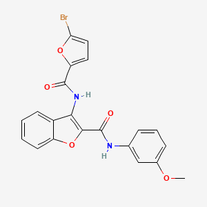 3-(5-bromofuran-2-carboxamido)-N-(3-methoxyphenyl)benzofuran-2-carboxamide