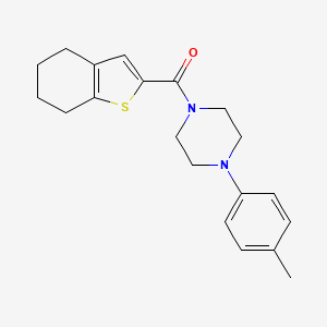 molecular formula C20H24N2OS B2913042 1-(4-甲基苯基)-4-(4,5,6,7-四氢-1-苯并噻吩-2-羰基)哌嗪 CAS No. 1252853-60-3