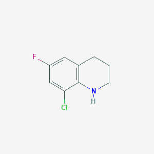 molecular formula C9H9ClFN B2913049 8-Chloro-6-fluoro-1,2,3,4-tetrahydroquinoline CAS No. 954571-06-3