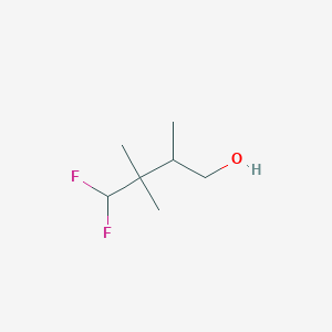 molecular formula C7H14F2O B2913064 4,4-Difluoro-2,3,3-trimethylbutan-1-ol CAS No. 2248323-69-3