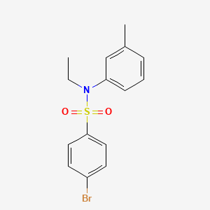 molecular formula C15H16BrNO2S B2913083 4-bromo-N-ethyl-N-(3-methylphenyl)benzenesulfonamide CAS No. 881282-85-5
