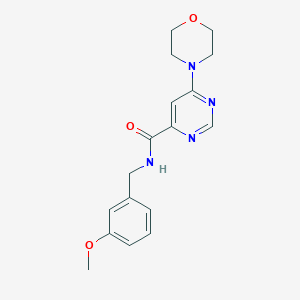 molecular formula C17H20N4O3 B2913086 N-(3-methoxybenzyl)-6-morpholinopyrimidine-4-carboxamide CAS No. 1903285-35-7