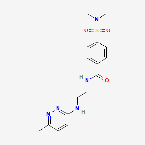 4-(N,N-dimethylsulfamoyl)-N-(2-((6-methylpyridazin-3-yl)amino)ethyl)benzamide