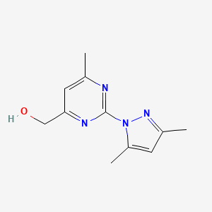 [2-(3,5-Dimethylpyrazol-1-yl)-6-methylpyrimidin-4-yl]methanol