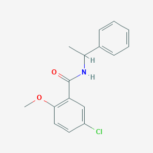 5-chloro-2-methoxy-N-(1-phenylethyl)benzamide