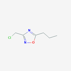 molecular formula C6H9ClN2O B2913107 3-(氯甲基)-5-丙基-1,2,4-恶二唑 CAS No. 25977-17-7