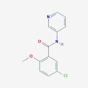 molecular formula C13H11ClN2O2 B291312 5-Chloro-2-methoxy-N-pyridin-3-yl-benzamide 