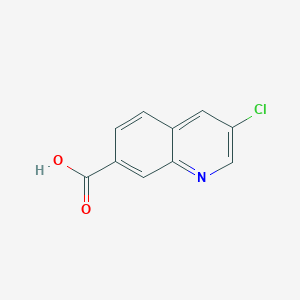 molecular formula C10H6ClNO2 B2913141 3-Chloroquinoline-7-carboxylic acid CAS No. 1824051-34-4