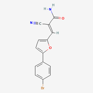 (2E)-3-[5-(4-bromophenyl)furan-2-yl]-2-cyanoprop-2-enamide