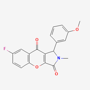 7-Fluoro-1-(3-methoxyphenyl)-2-methyl-1,2-dihydrochromeno[2,3-c]pyrrole-3,9-dione