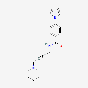 N-(4-(piperidin-1-yl)but-2-yn-1-yl)-4-(1H-pyrrol-1-yl)benzamide