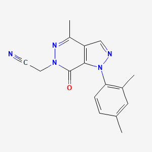 2-(1-(2,4-dimethylphenyl)-4-methyl-7-oxo-1H-pyrazolo[3,4-d]pyridazin-6(7H)-yl)acetonitrile