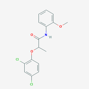 molecular formula C16H15Cl2NO3 B291316 2-(2,4-Dichlorophenoxy)-N-(2-methoxyphenyl)propanamide 