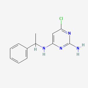 6-chloro-4-N-(1-phenylethyl)pyrimidine-2,4-diamine