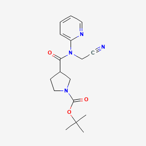 Tert-butyl 3-[(cyanomethyl)(pyridin-2-yl)carbamoyl]pyrrolidine-1-carboxylate