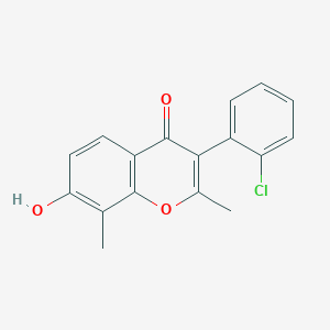 molecular formula C17H13ClO3 B2913168 3-(2-chlorophenyl)-7-hydroxy-2,8-dimethyl-4H-chromen-4-one CAS No. 328020-11-7