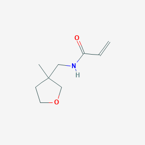 molecular formula C9H15NO2 B2913172 N-[(3-Methyloxolan-3-yl)methyl]prop-2-enamide CAS No. 1935082-60-2