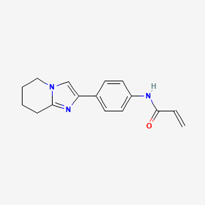 N-[4-(5,6,7,8-Tetrahydroimidazo[1,2-a]pyridin-2-yl)phenyl]prop-2-enamide