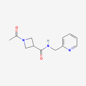 1-acetyl-N-(pyridin-2-ylmethyl)azetidine-3-carboxamide