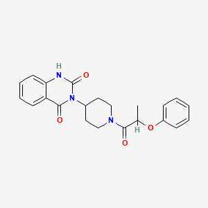 3-(1-(2-phenoxypropanoyl)piperidin-4-yl)quinazoline-2,4(1H,3H)-dione