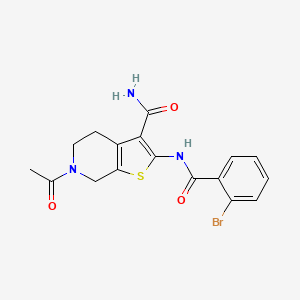 6-Acetyl-2-(2-bromobenzamido)-4,5,6,7-tetrahydrothieno[2,3-c]pyridine-3-carboxamide
