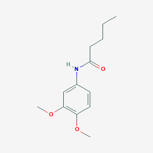 molecular formula C13H19NO3 B291323 N-(3,4-dimethoxyphenyl)pentanamide 
