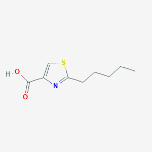 molecular formula C9H13NO2S B2913235 2-Pentyl-1,3-thiazole-4-carboxylic acid CAS No. 386730-25-2