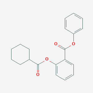 molecular formula C20H20O4 B291326 Phenyl 2-[(cyclohexylcarbonyl)oxy]benzoate 