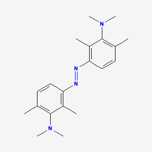 molecular formula C20H28N4 B2913264 3-[2-[3-(Dimethylamino)-2,4-dimethylphenyl]diazen-1-yl]-N,N,2,6-tetramethylaniline CAS No. 1131147-78-8