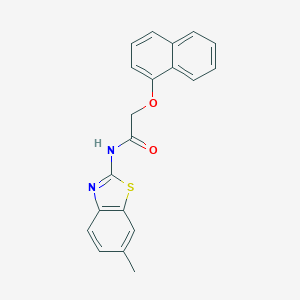 N-(6-methyl-1,3-benzothiazol-2-yl)-2-(1-naphthyloxy)acetamide