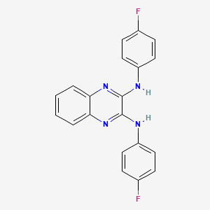 N2,N3-bis(4-fluorophenyl)quinoxaline-2,3-diamine