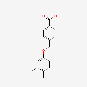 molecular formula C17H18O3 B2913279 Methyl 4-[(3,4-dimethylphenoxy)methyl]benzoate CAS No. 444077-98-9