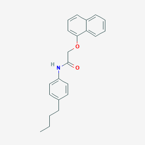 molecular formula C22H23NO2 B291328 N-(4-butylphenyl)-2-(1-naphthyloxy)acetamide 