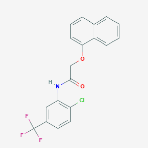 N-[2-chloro-5-(trifluoromethyl)phenyl]-2-(1-naphthyloxy)acetamide