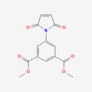 molecular formula C14H11NO6 B2913308 dimethyl 5-(2,5-dioxo-2,5-dihydro-1H-pyrrol-1-yl)isophthalate CAS No. 61837-50-1