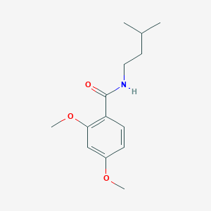 molecular formula C14H21NO3 B291331 2,4-dimethoxy-N-(3-methylbutyl)benzamide 