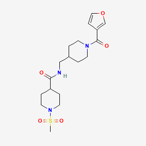N-((1-(furan-3-carbonyl)piperidin-4-yl)methyl)-1-(methylsulfonyl)piperidine-4-carboxamide