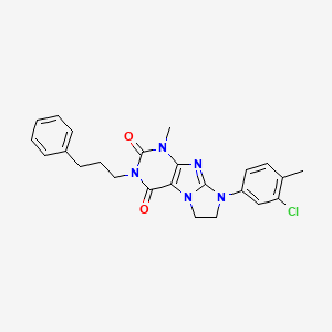 8-(3-Chloro-4-methylphenyl)-1-methyl-3-(3-phenylpropyl)-1,3,5-trihydroimidazol idino[1,2-h]purine-2,4-dione