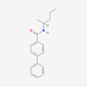 molecular formula C18H21NO B291335 N-(pentan-2-yl)biphenyl-4-carboxamide 