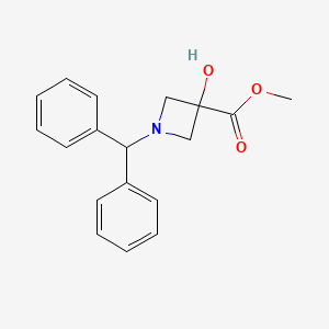 Methyl 1-(diphenylmethyl)-3-hydroxyazetidine-3-carboxylate