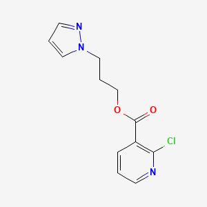 3-Pyrazol-1-ylpropyl 2-chloropyridine-3-carboxylate