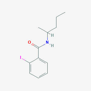 molecular formula C12H16INO B291336 2-iodo-N-(1-methylbutyl)benzamide 