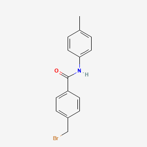 molecular formula C15H14BrNO B2913376 4-(bromomethyl)-N-(4-methylphenyl)benzamide CAS No. 118507-23-6