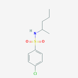 molecular formula C11H16ClNO2S B291338 [(4-Chlorophenyl)sulfonyl](methylbutyl)amine 