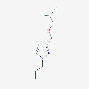 molecular formula C11H20N2O B2913382 3-(isobutoxymethyl)-1-propyl-1H-pyrazole CAS No. 1855950-15-0