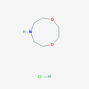 molecular formula C6H14ClNO2 B2913384 1,4,7-Dioxazonane;hydrochloride CAS No. 2260930-97-8
