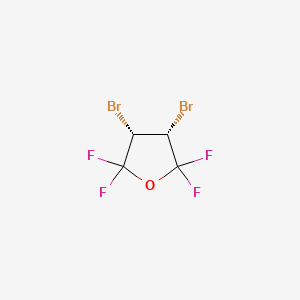 molecular formula C4H2Br2F4O B2913394 Meso-3,4-dibromo-2,2,5,5-tetrafluorotetrahydro-furan CAS No. 1932356-23-4